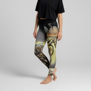 NWT The Dali Museum Salvador Dali Art Print Leggings – Geopoliticus Size S